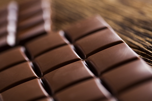 Barras de chocolate de cerca - Foto, Imagen