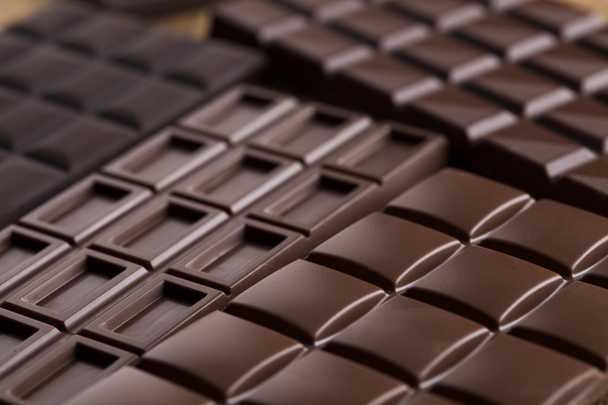 Barras de chocolate Primer plano
 - Foto, Imagen