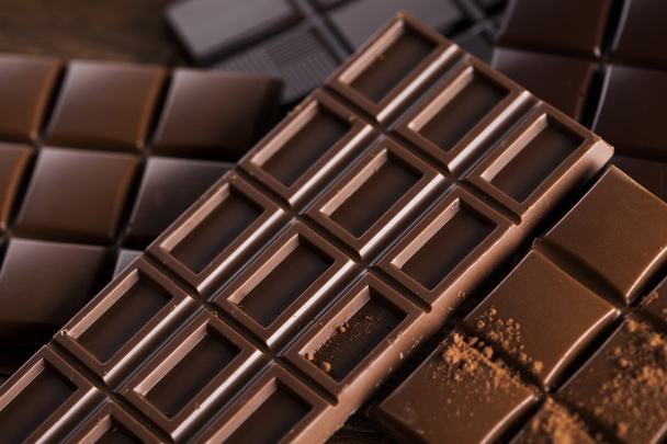 Barras de chocolate Primer plano
 - Foto, imagen