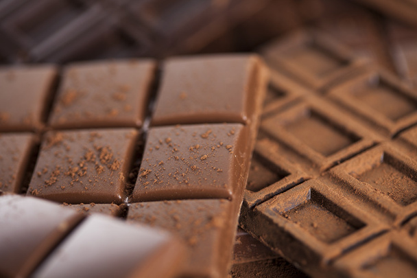 Çikolatalar yakın plan. - Fotoğraf, Görsel