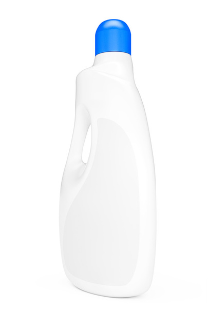 Plastikflasche mit Reinigungsmittel. 3D-Darstellung - Foto, Bild