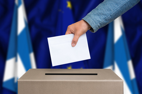 Wybory w Szkocji - głosowania urny - Zdjęcie, obraz