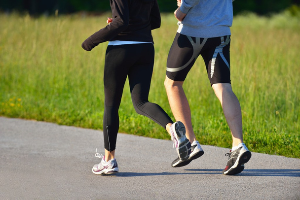 Young couple jogging - Foto, Imagem