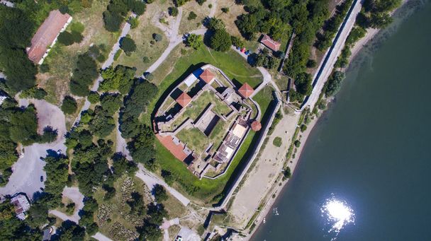 Aerial view of Baba Vida Fortress, Vidin, Bulgaria - Photo, Image