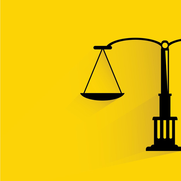 balance scale, justice scale background - Vector, Image