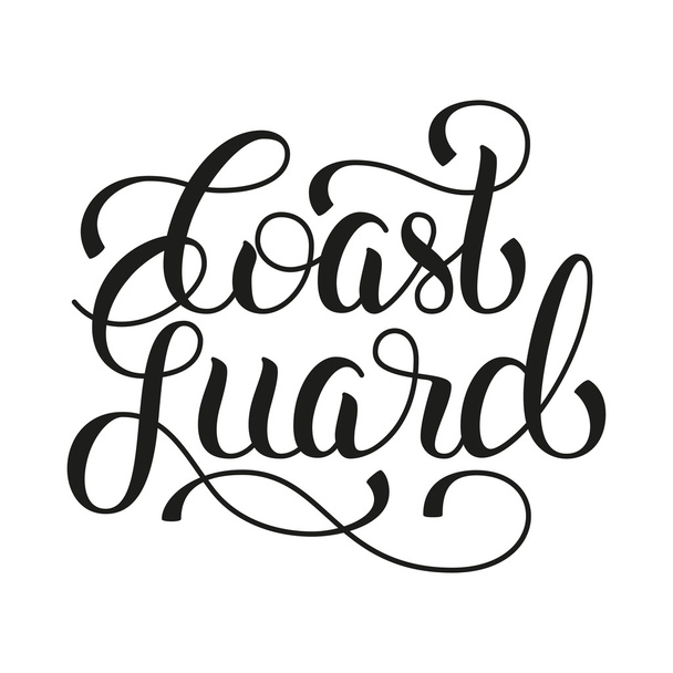 Coast guard hand lettering  - Vector, Image