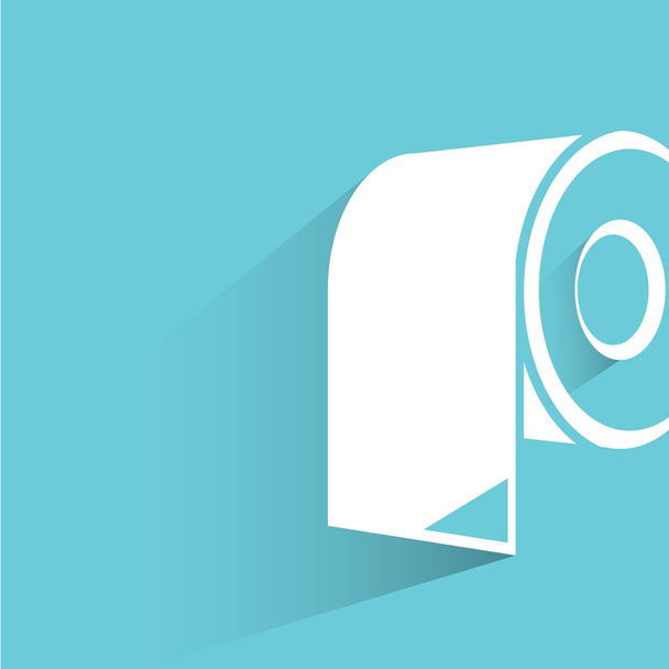 web icon, vector illustration of  paper roll - Vector, Image