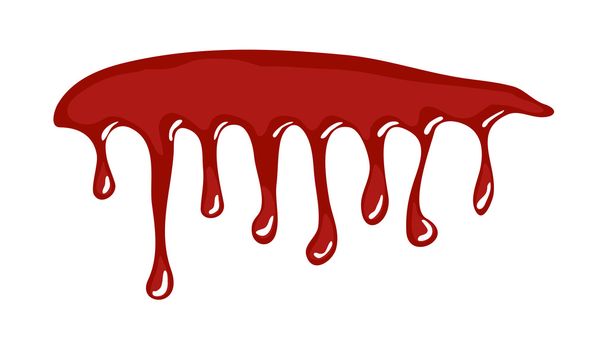 Blut, Tintentropfen, tropfender Farbvektor Symboldesign.  - Vektor, Bild