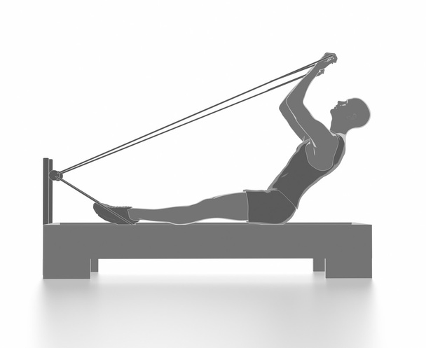Hombre haciendo ejercicio en el gimnasio - Foto, Imagen