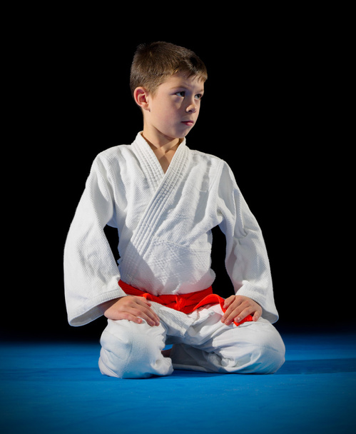 Boy martial arts fighter - Фото, изображение