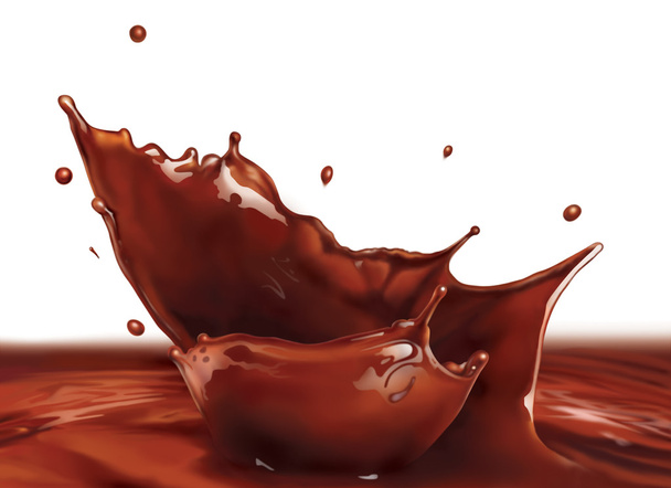 éclaboussure de chocolat - Photo, image