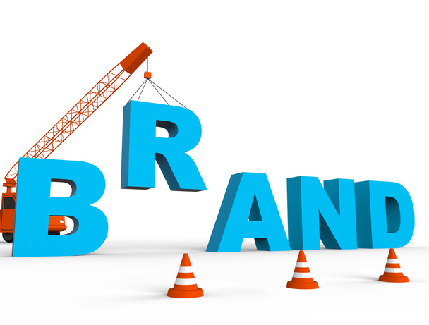 Build Brand Represents Company Identity 3d Rendering - Photo, Image