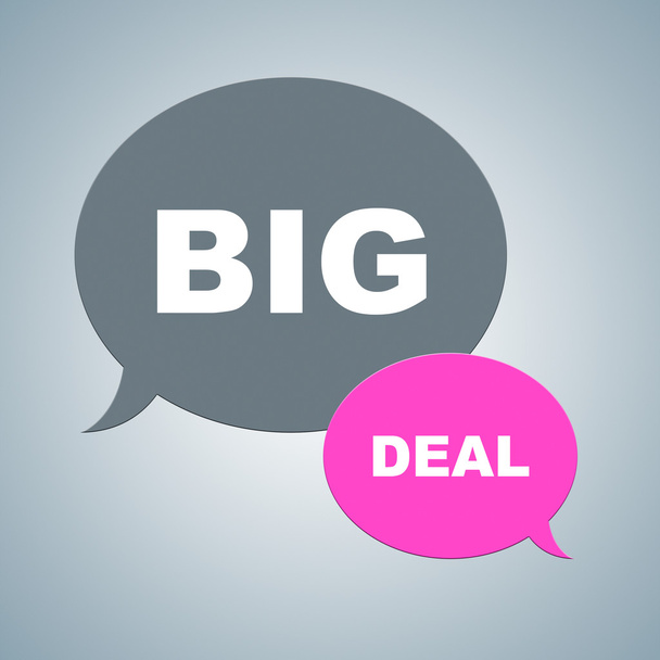 Big Deal geeft aan Hot Deals en koopjes - Foto, afbeelding