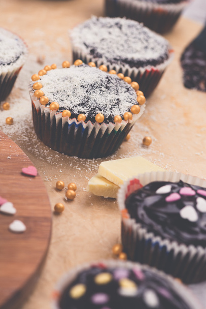 delicious chocolate muffins  - Фото, зображення
