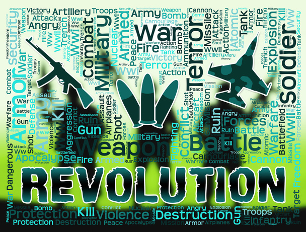Revolução palavras significa mudança de regime ou golpe
 - Foto, Imagem