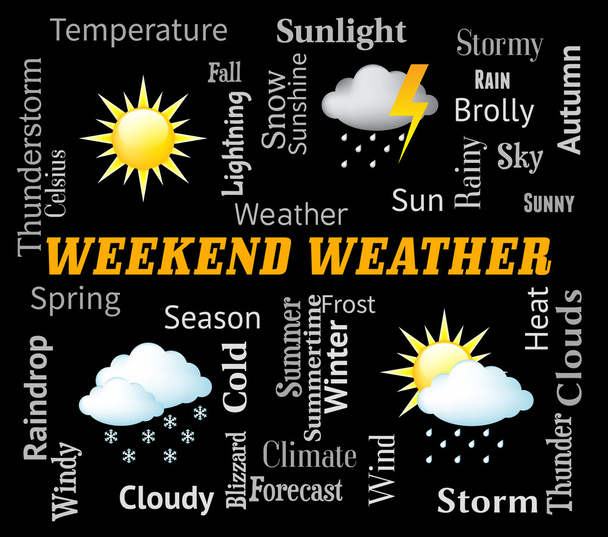 Weekend Weather Means Saturday And Sunday Forecast - Photo, Image