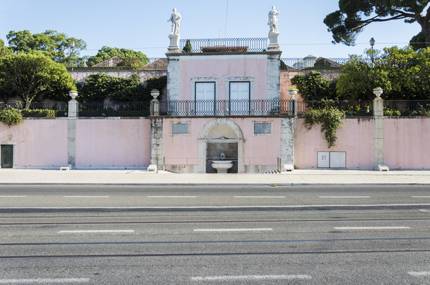 Portugees roze palace Lissabon - Foto, afbeelding