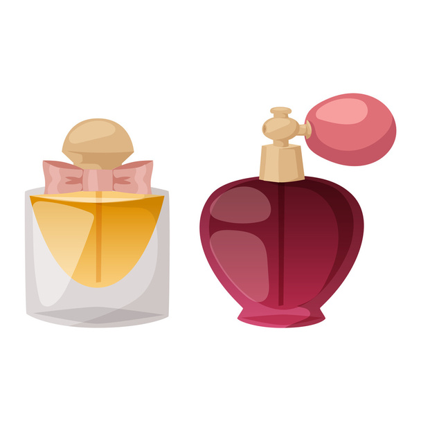 Parfum fles vector set. - Vector, afbeelding