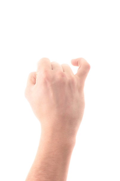 Letter Y in sign language, on a white background - Φωτογραφία, εικόνα