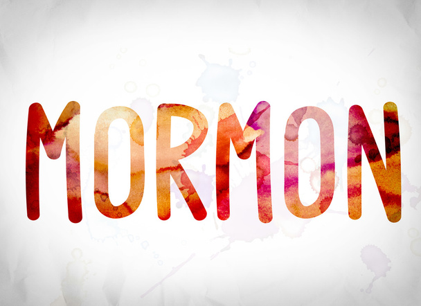 Mormoni käsite akvarelli Word Art
 - Valokuva, kuva