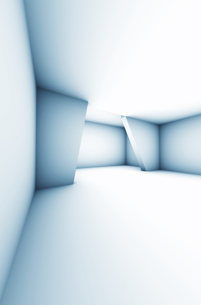 σύγχρονη λευκό εσωτερικό δωμάτιο absract - 3d απεικόνιση χώρου - Φωτογραφία, εικόνα