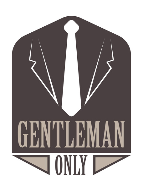 Gentlemens hipster icon logo vector badge - Vecteur, image