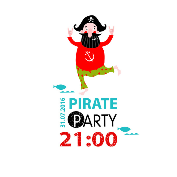 festa dei pirati invitando carta
 - Vettoriali, immagini
