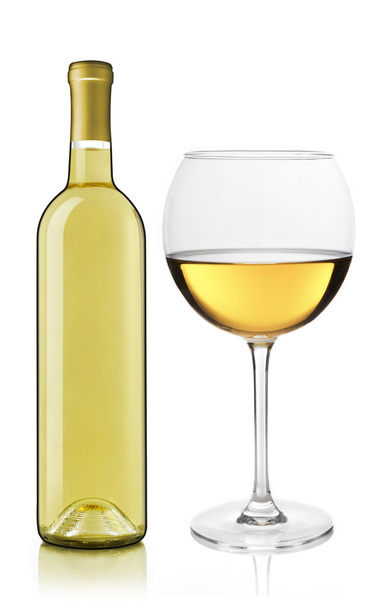 Wine bottle and glass - Foto, Bild