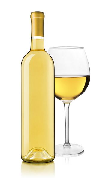 Wine bottle and glass - Photo, Image