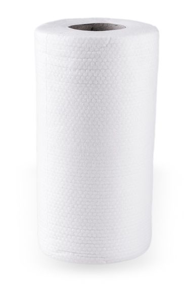 Rollo de toallas de cocina de papel aisladas en blanco
 - Foto, Imagen
