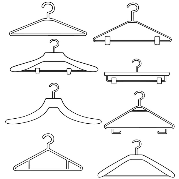 vector set of hangers - Vector, Image