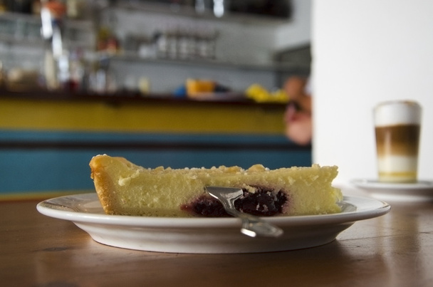 pastel de queso cereza
  - Foto, Imagen
