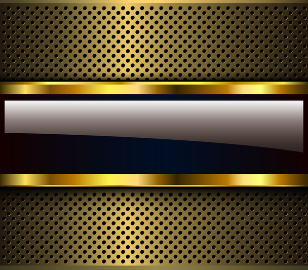 Golden metallic background - Vektor, kép