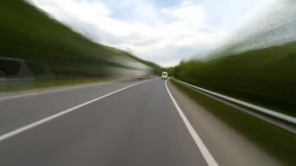 Driving on the highway in the mountains. - Footage, Video