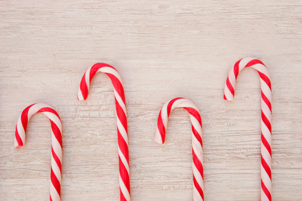 Boże Narodzenie czerwony i biały cukierki laski - Zdjęcie, obraz