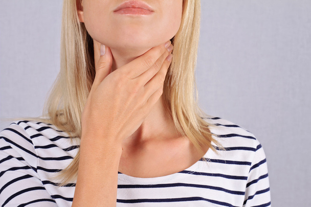 Woman thyroid gland control - Photo, Image