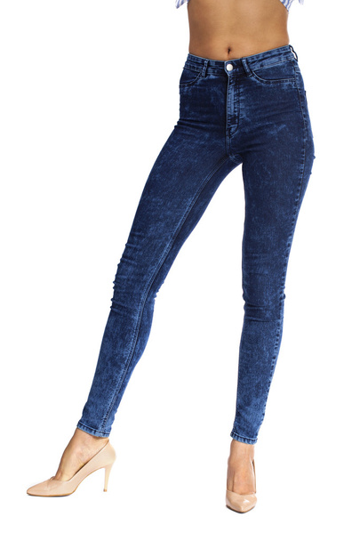 Female body part denim jeans - Foto, afbeelding