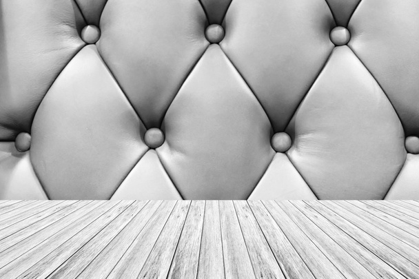 Terraço de madeira e textura de couro
 - Foto, Imagem