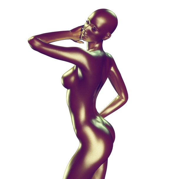 3d render of woman body  - Foto, afbeelding