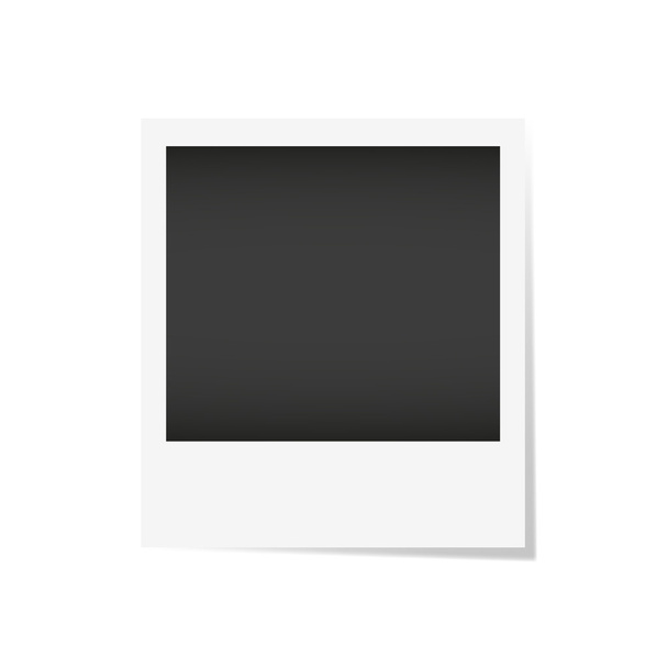 Векторна рамка для фотографій. Реалістична паперова фотографія ізольована на білому тлі з тіні
 - Вектор, зображення