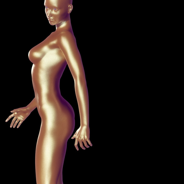 3d render of woman body  - Φωτογραφία, εικόνα
