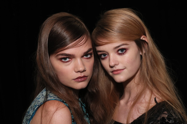 backstage before the Anna Sui Fashion Show - Photo, image