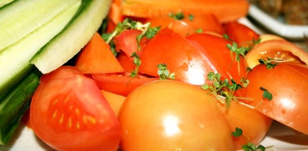 Vegetables for salad - Fotoğraf, Görsel