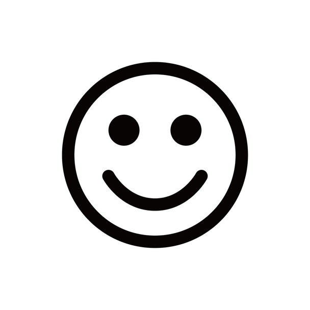 Sorriso icona stock vettore illustrazione disegno piatto
 - Vettoriali, immagini