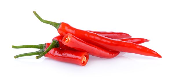 chili paprika fehér baackground - Fotó, kép
