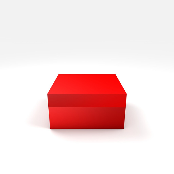3d box with different color and angle - Foto, imagen