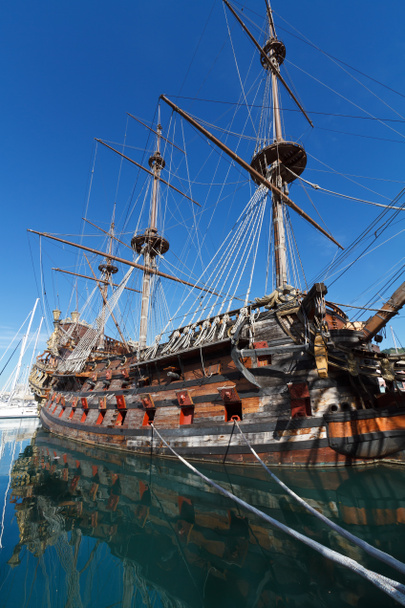 スペインのガレオン船 - 写真・画像