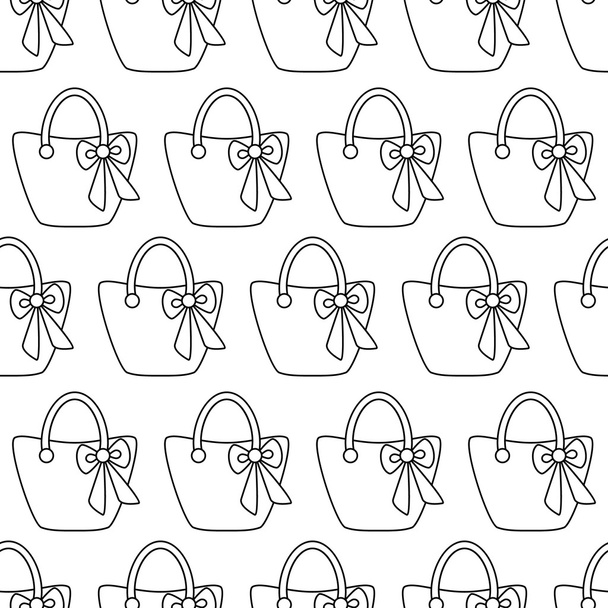 Woman Bags Seamless Pattern - Vector, Image
