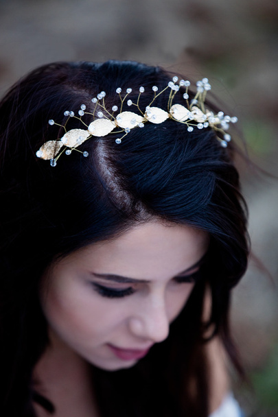woman with wreath - Photo, Image