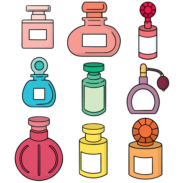 векторний набір пляшок парфумів
 - Вектор, зображення